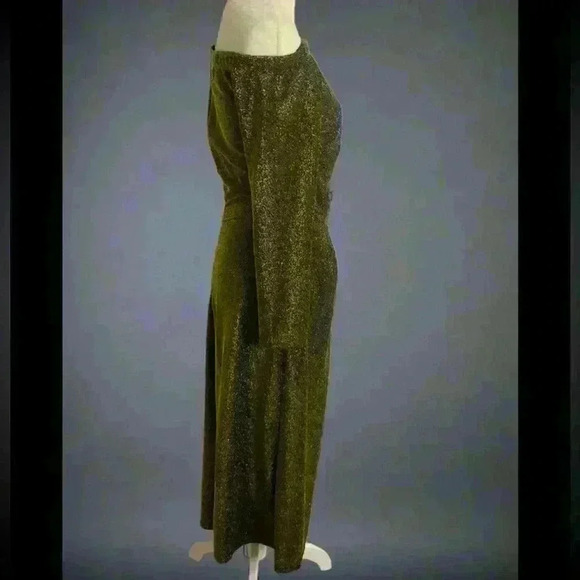 Vintage Gold Maxi Dress - Picture 2 of 4